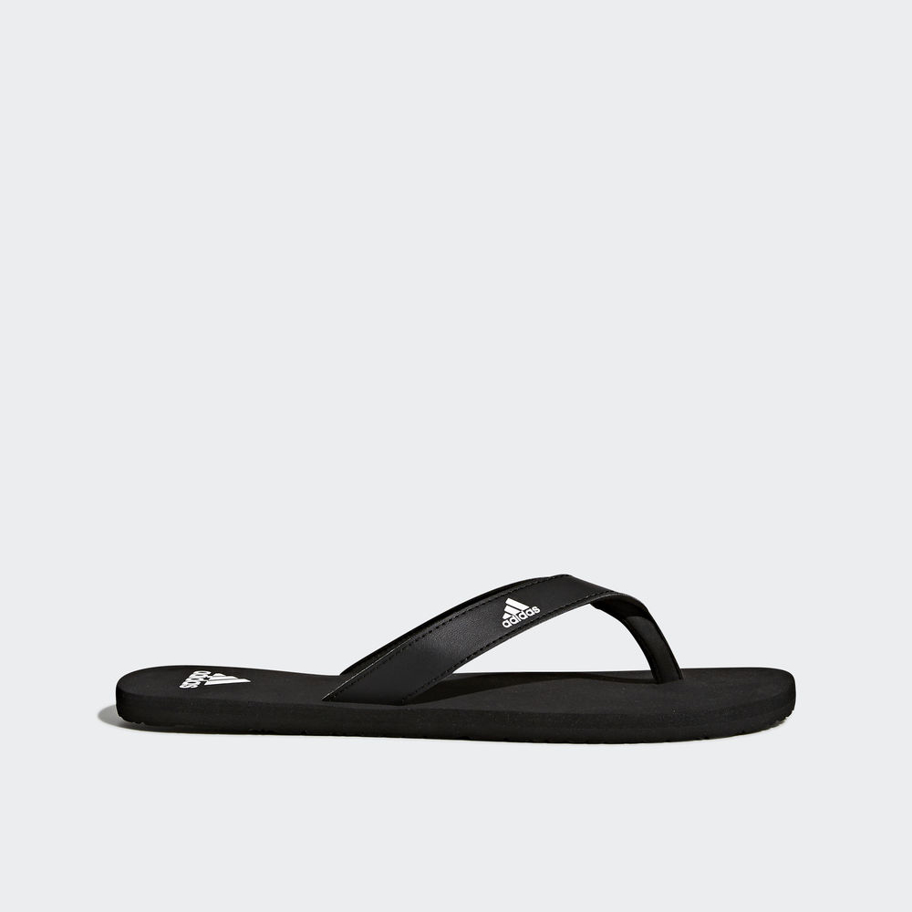 Adidas Eezay Essence Thong - σαγιοναρες ανδρικα - Μαυρα/Μαυρα/Ασπρα,Μέγεθος: EU 36 – 54 2/3 (665XERV